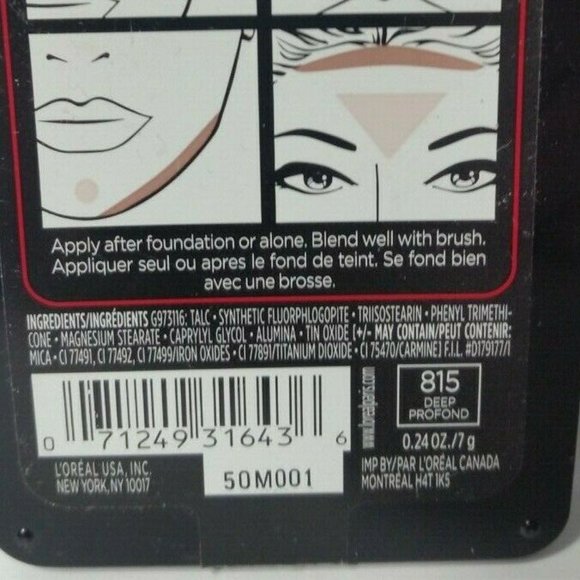 L'oreal Pro Contour Highlight Palette Deep #815 - Picture 5 of 6